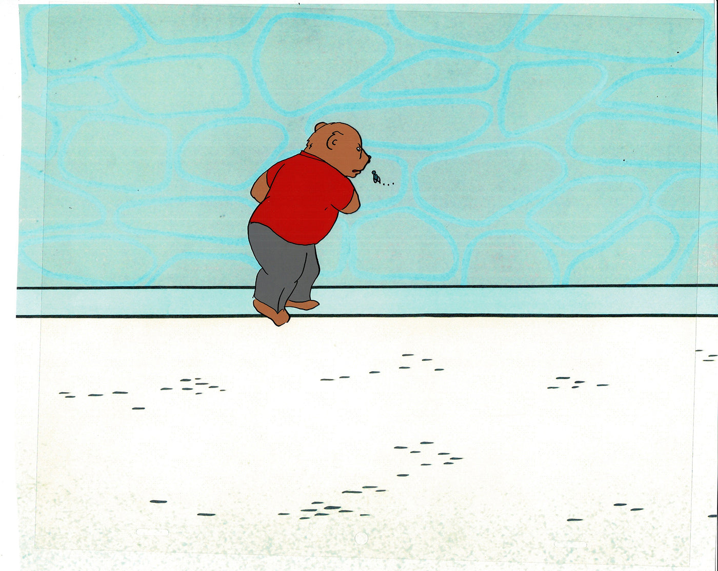Bear and the Fly Cel and Drawing Production Animation Book by Paula Winter Cartoon by Daniel Ivanick 1985 A-22
