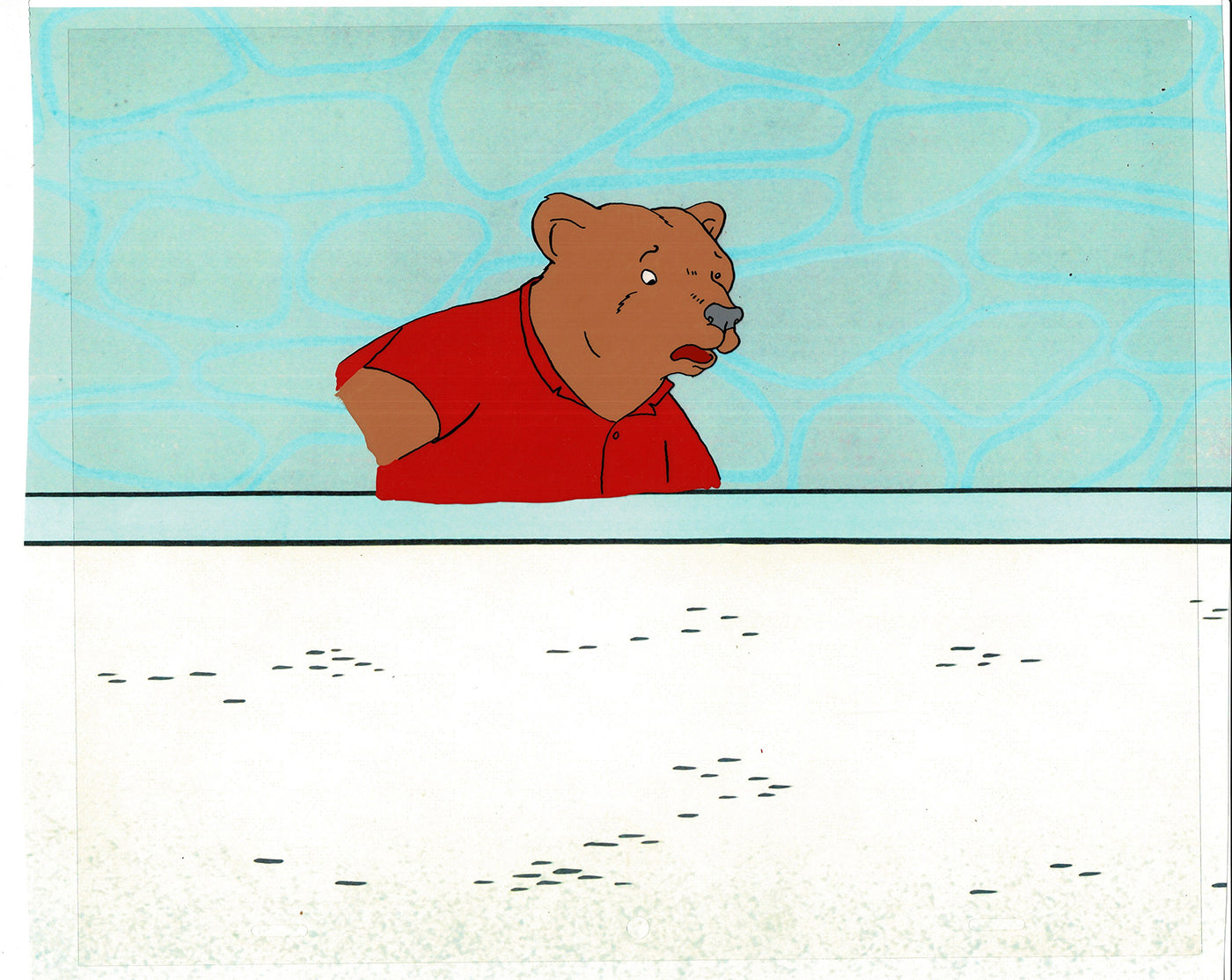 Bear and the Fly Cel and Drawing Production Animation Book by Paula Winter Cartoon by Daniel Ivanick 1985 B-22