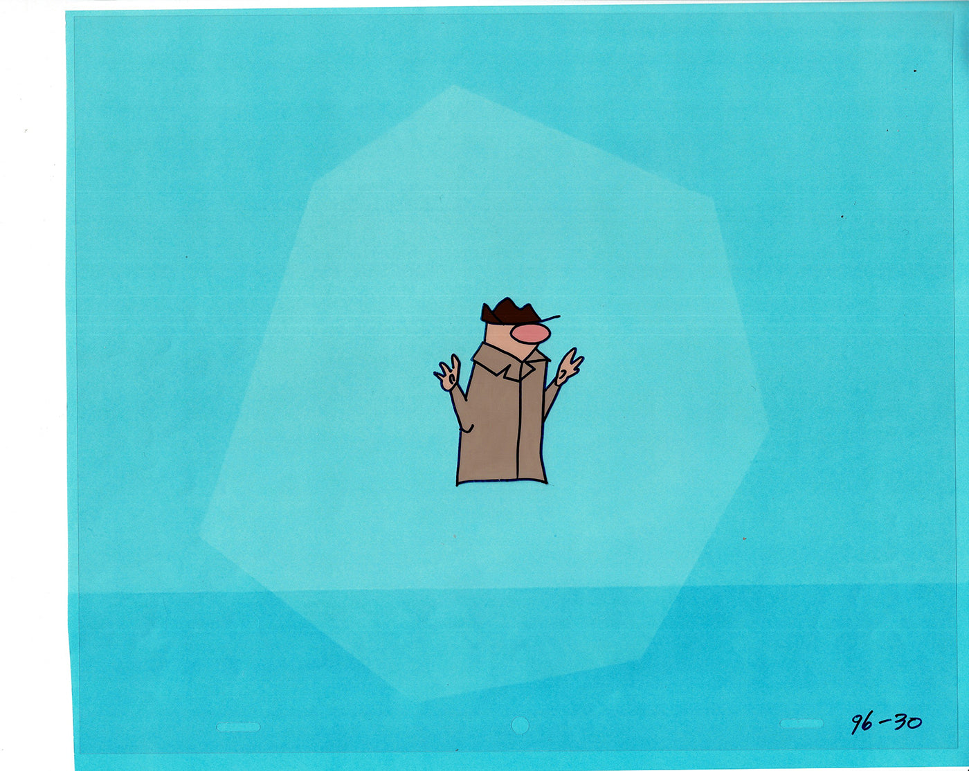 Sesame Street Cel and Drawing Detective The Heavyweight Production Cartoon Ivanick 1989 B-22