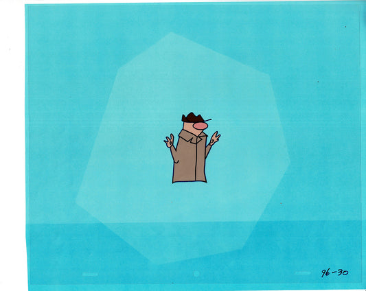 Sesame Street Cel and Drawing Detective The Heavyweight Production Cartoon Ivanick 1989 B-22