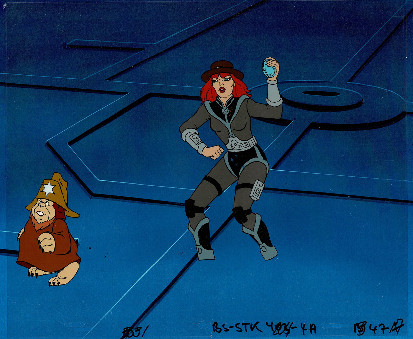 Bravestarr Animation Cartoon Production Cel n Draw Filmation 1987-8 J-23