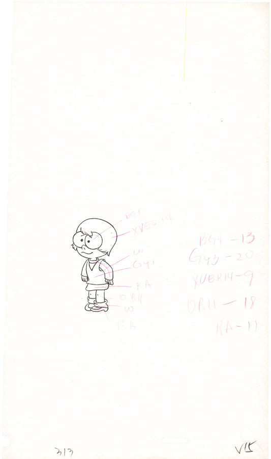 A Pup Named Scooby Doo Hanna Barbera 1988-91 Production Animation Cel Drawing Fragment A23