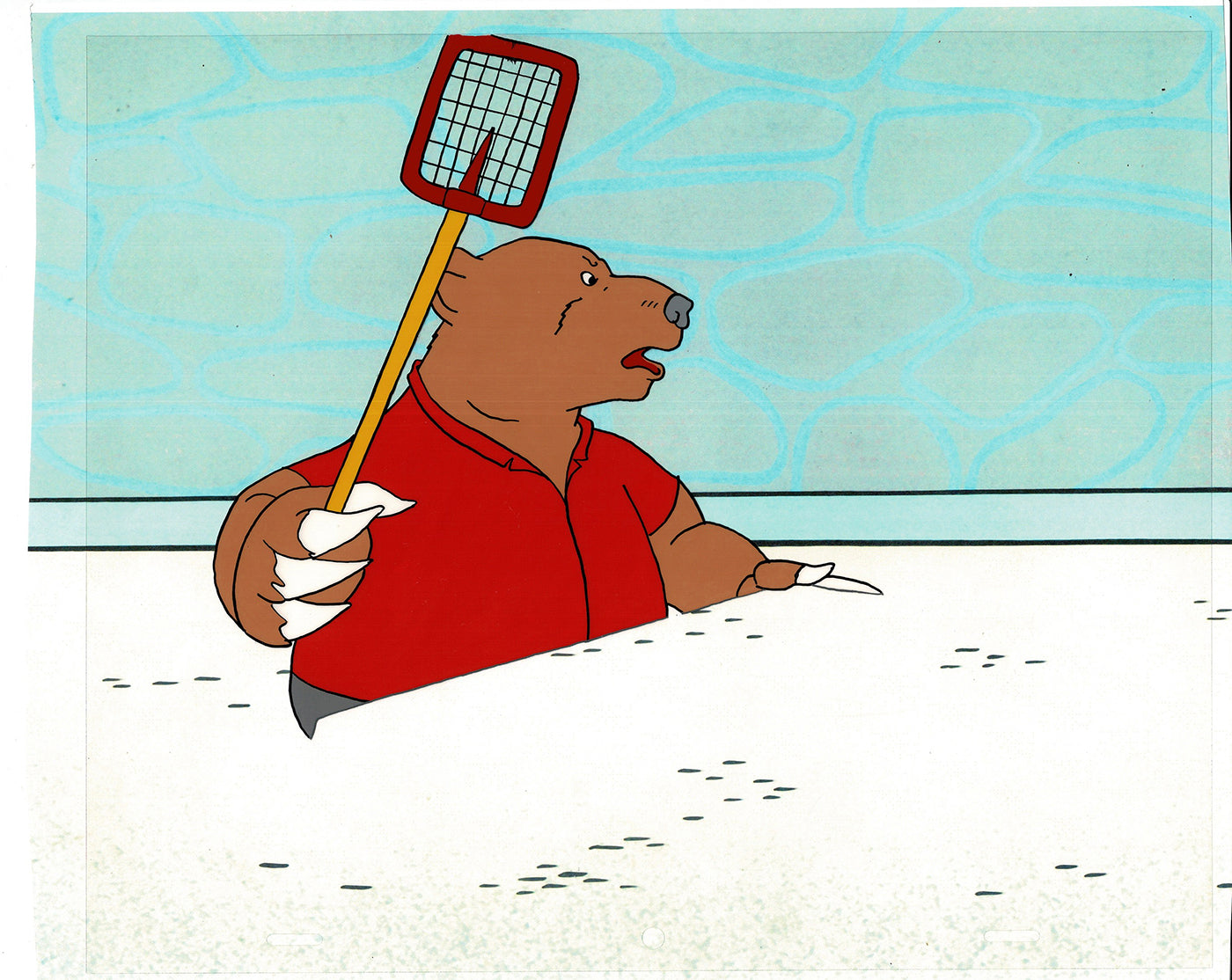 Bear and the Fly Cel and Drawing Production Animation Book by Paula Winter Cartoon by Daniel Ivanick 1985 B-24