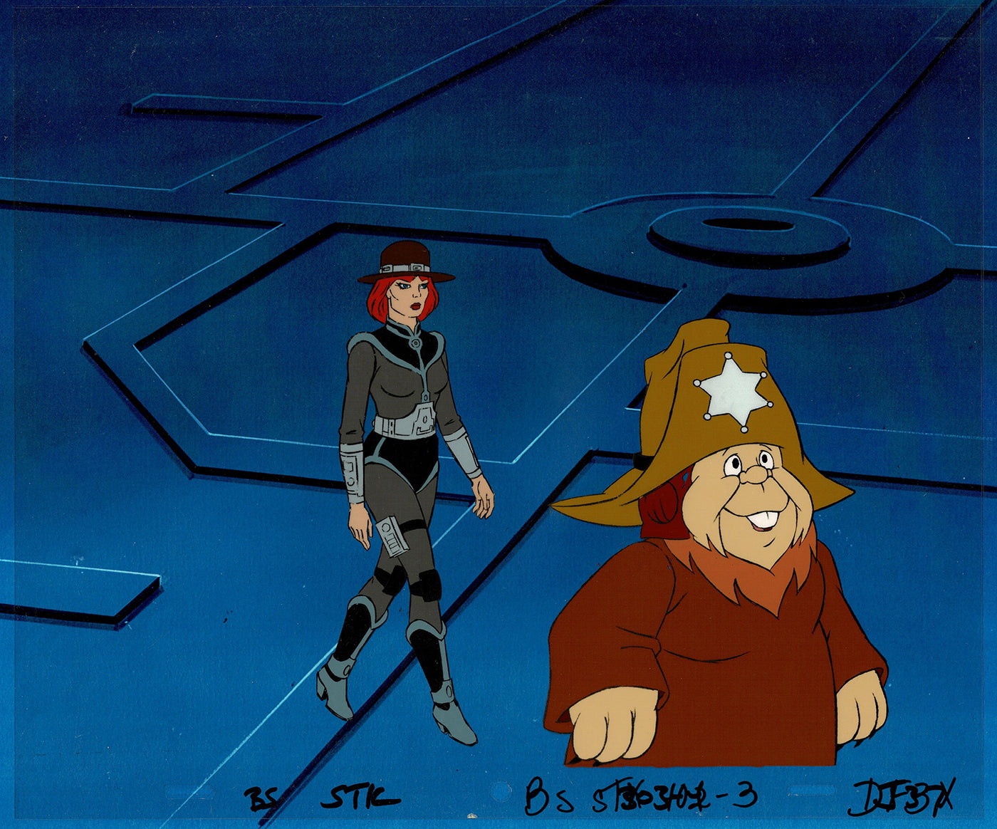 Bravestarr Animation Cartoon Production Cel n Draw Filmation 1987-8 J-24