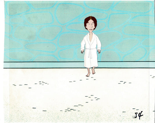 David Spade Production Cel and Drawing from Sammy Production TV Cartoon SNL Alum 2000 C-24