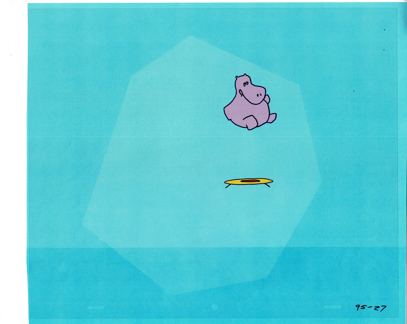 Sesame Street Cel and Drawing Detective The Heavyweight Production Cartoon Ivanick 1989 B-24