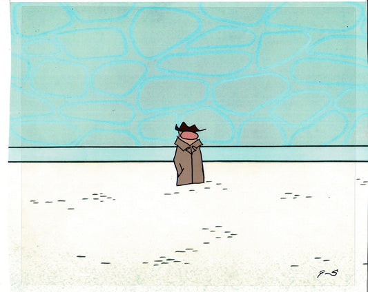 Sesame Street Cel and Drawing Detective Snake Production Cartoon The Coil Case Ivanick 1989 A-25