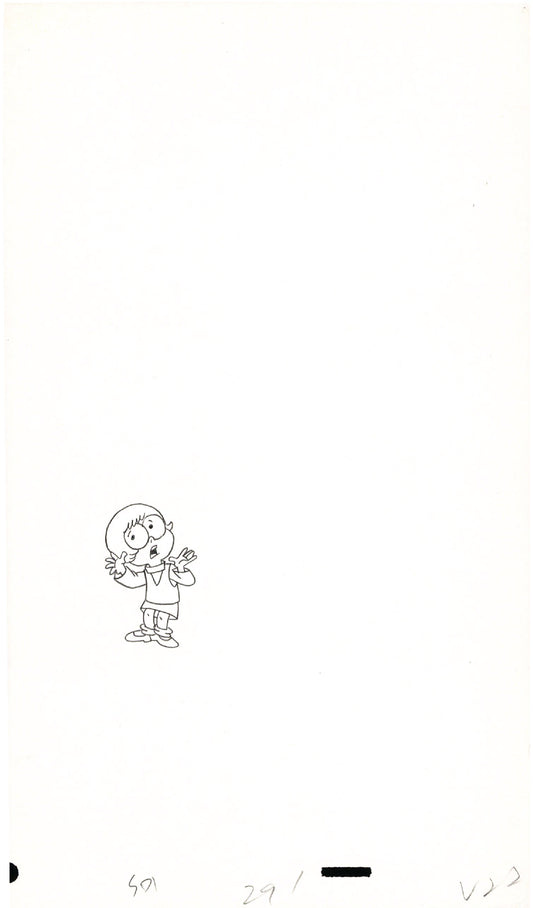 A Pup Named Scooby Doo Hanna Barbera 1988-91 Production Animation Cel Drawing Fragment A25