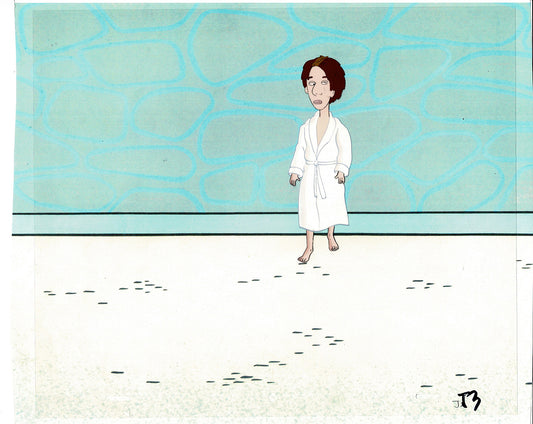 David Spade Production Cel and Drawing from Sammy Production TV Cartoon SNL Alum 2000 C-25