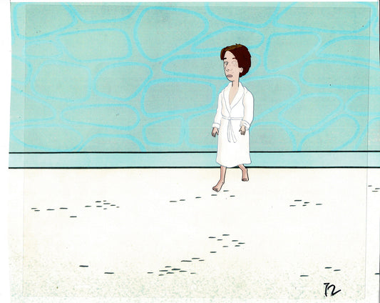 David Spade Production Cel and Drawing from Sammy Production TV Cartoon SNL Alum 2000 C-26