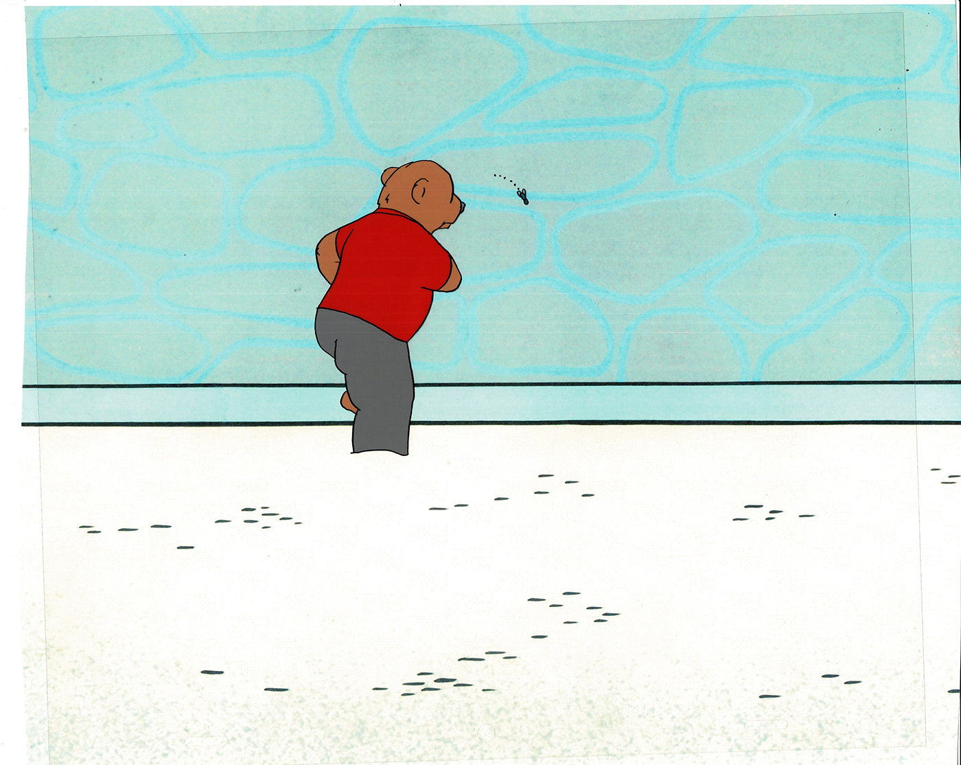 Bear and the Fly Cel and Drawing Production Animation Book by Paula Winter Cartoon by Daniel Ivanick 1985 A-26