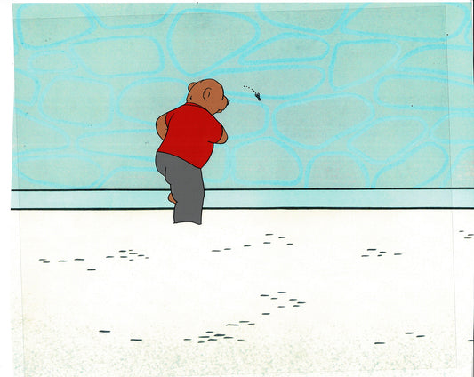 Bear and the Fly Cel and Drawing Production Animation Book by Paula Winter Cartoon by Daniel Ivanick 1985 A-26