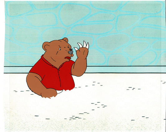 Bear and the Fly Cel and Drawing Production Animation Book by Paula Winter Cartoon by Daniel Ivanick 1985 B-26