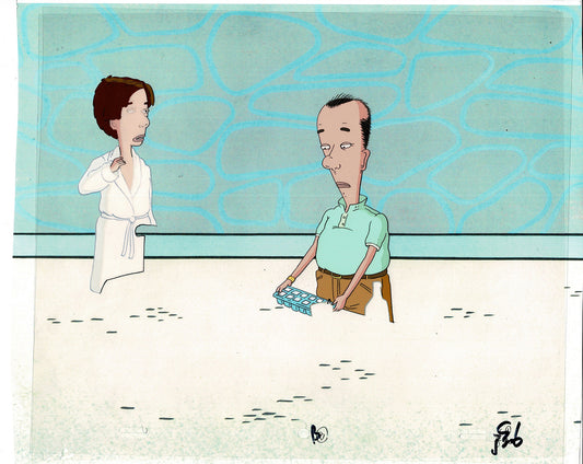 David Spade Production Cel and Drawing from Sammy Production TV Cartoon SNL Alum 2000 C-27