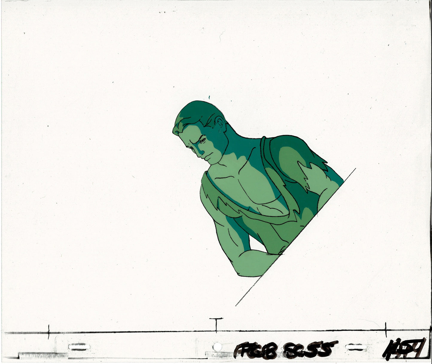 Flash Gordon Production Animation Cel and Background Filmation 1979 h61