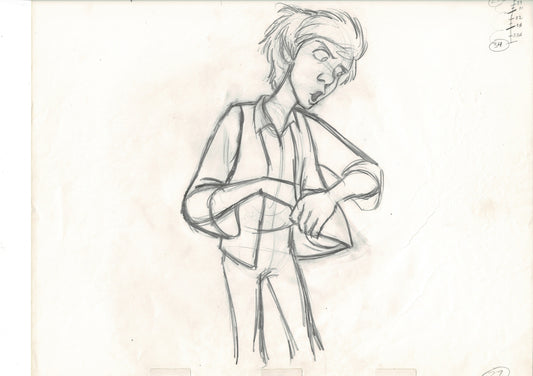 The Black Cauldron 1985 TARAN Walt Disney HUGE Original Production Animation Drawing A27