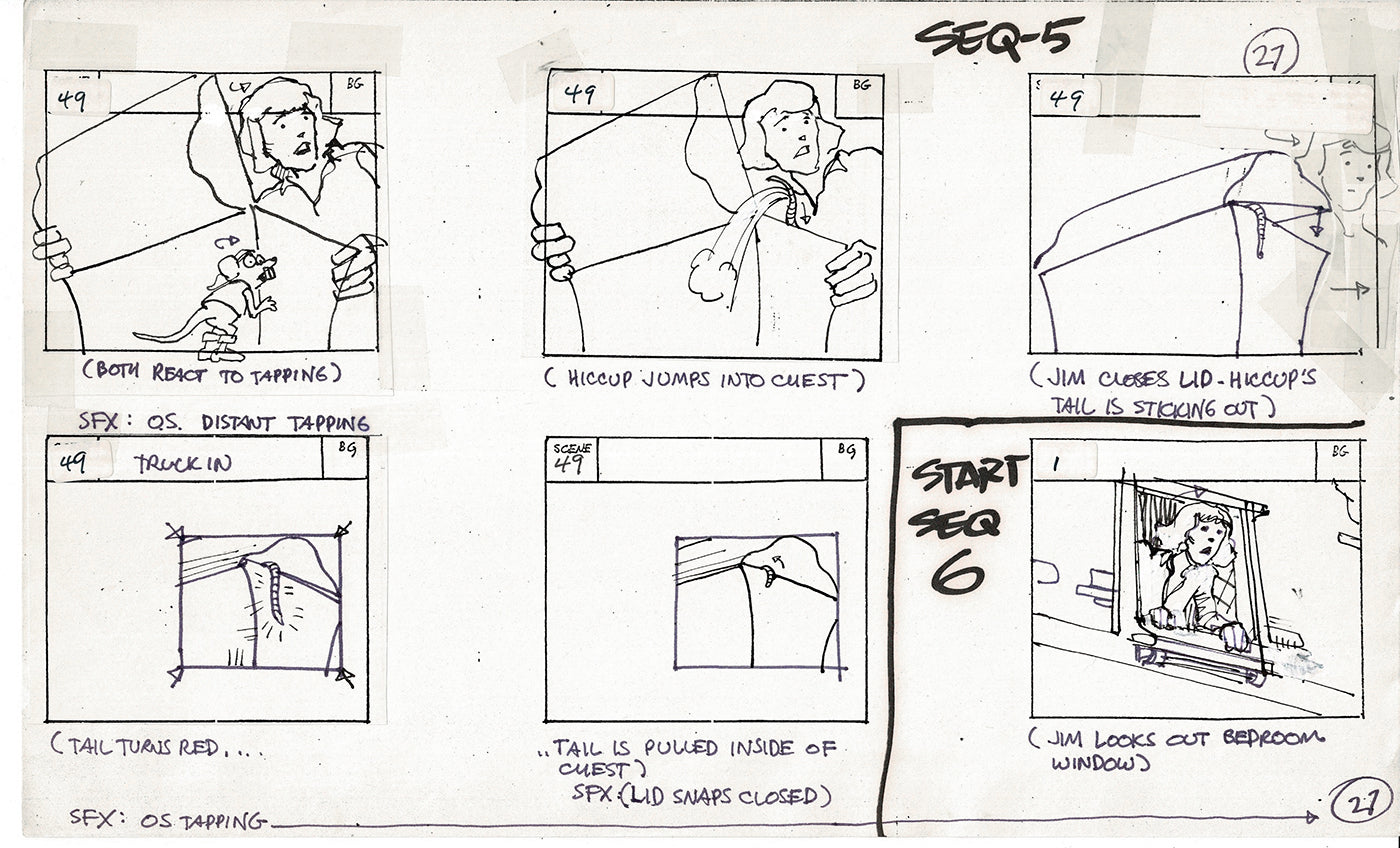 Treasure Island Storyboard Art Cartoon 2 Pages Stevenson Filmation WB 1973 A-27