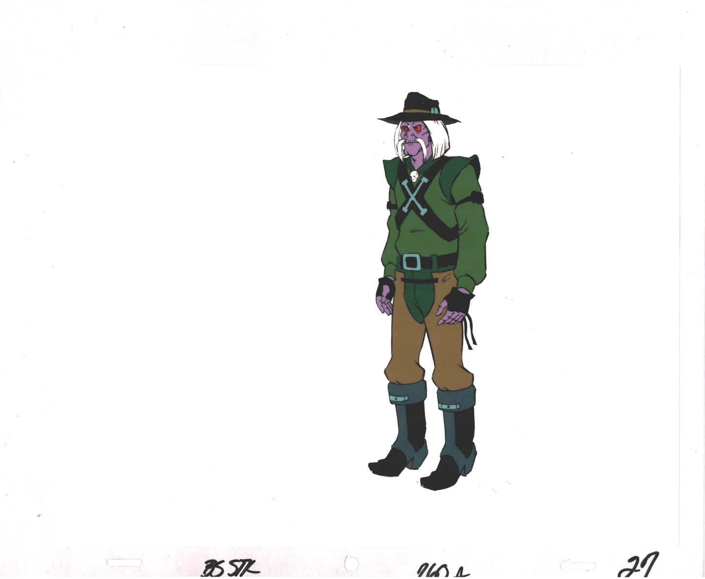 Bravestarr Animation Cartoon Production Cel Used Onscreen from Filmation 1987-8 B-27