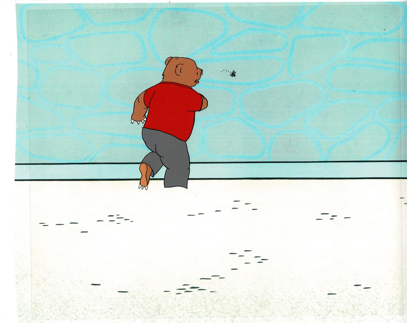 Bear and the Fly Cel and Drawing Production Animation Book by Paula Winter Cartoon by Daniel Ivanick 1985 A-27