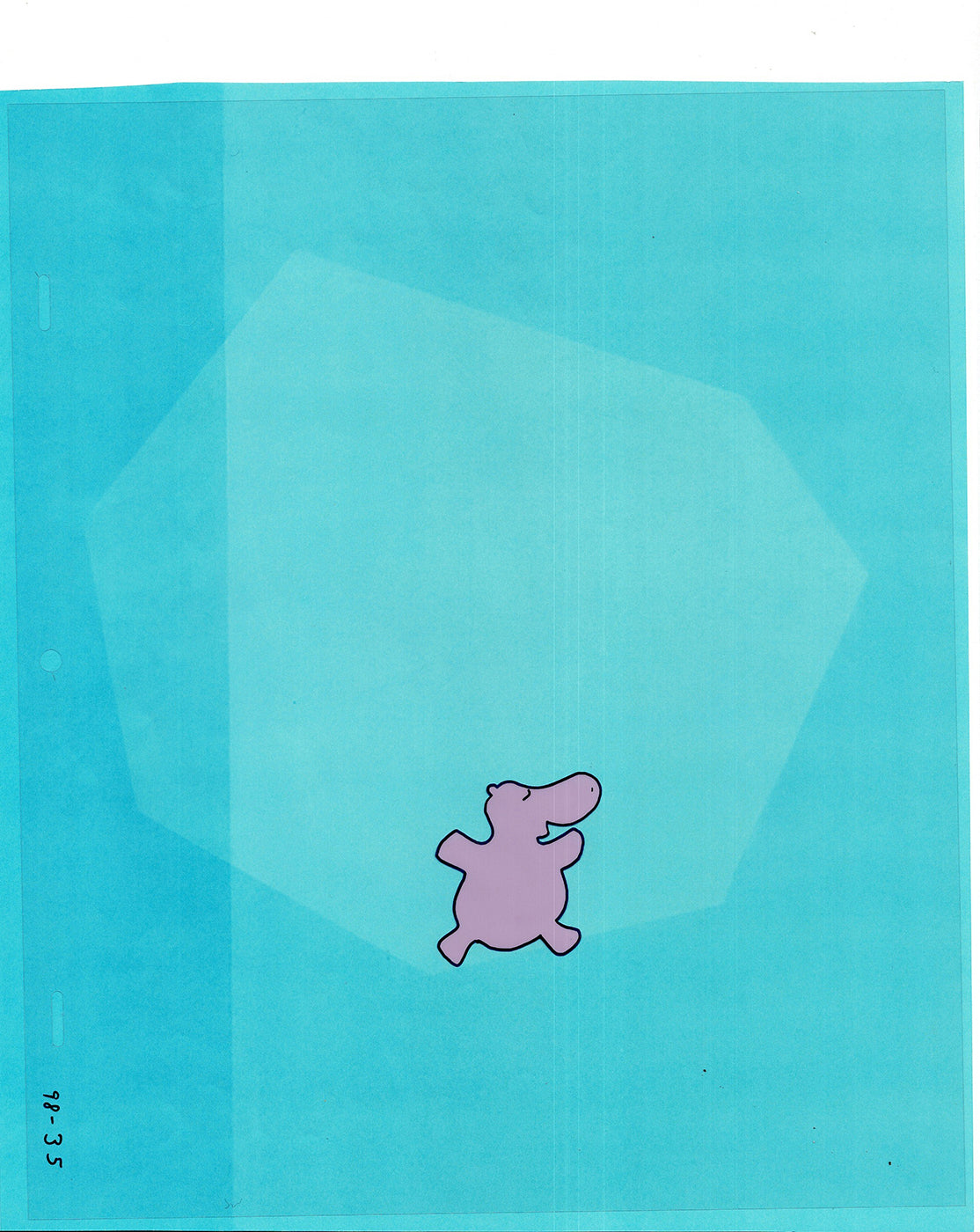 Sesame Street Cel and Drawing Detective The Heavyweight Production Cartoon Ivanick 1989 B-27