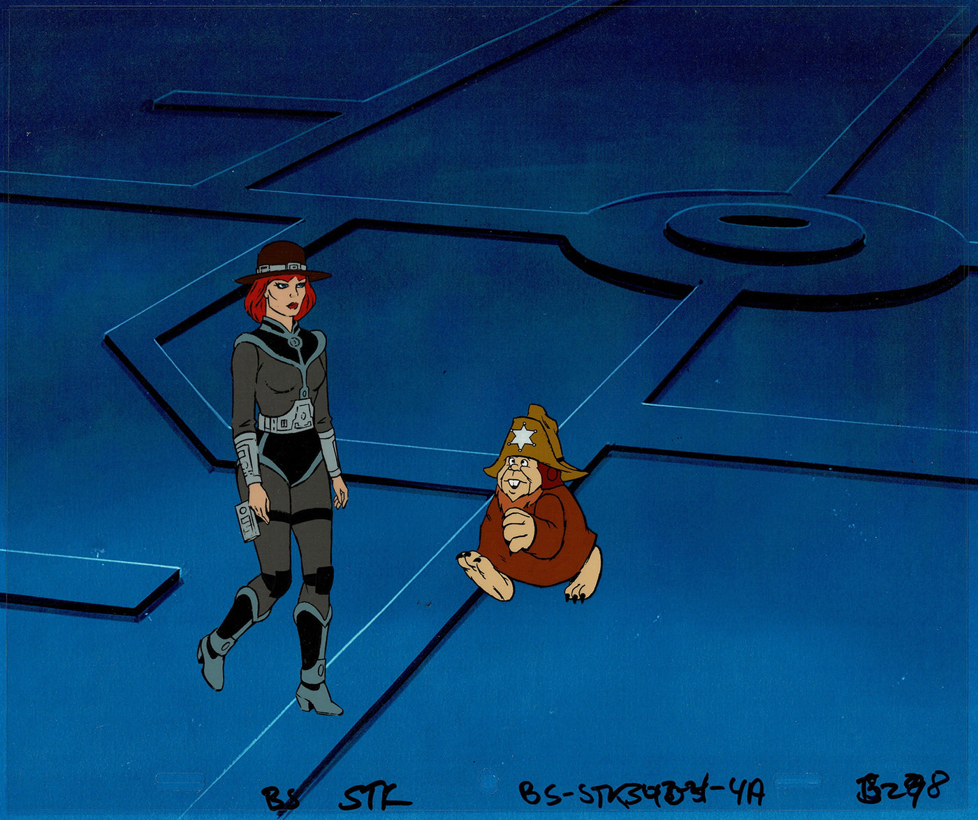 Bravestarr Animation Cartoon Production Cel n Draw Filmation 1987-8 J-28