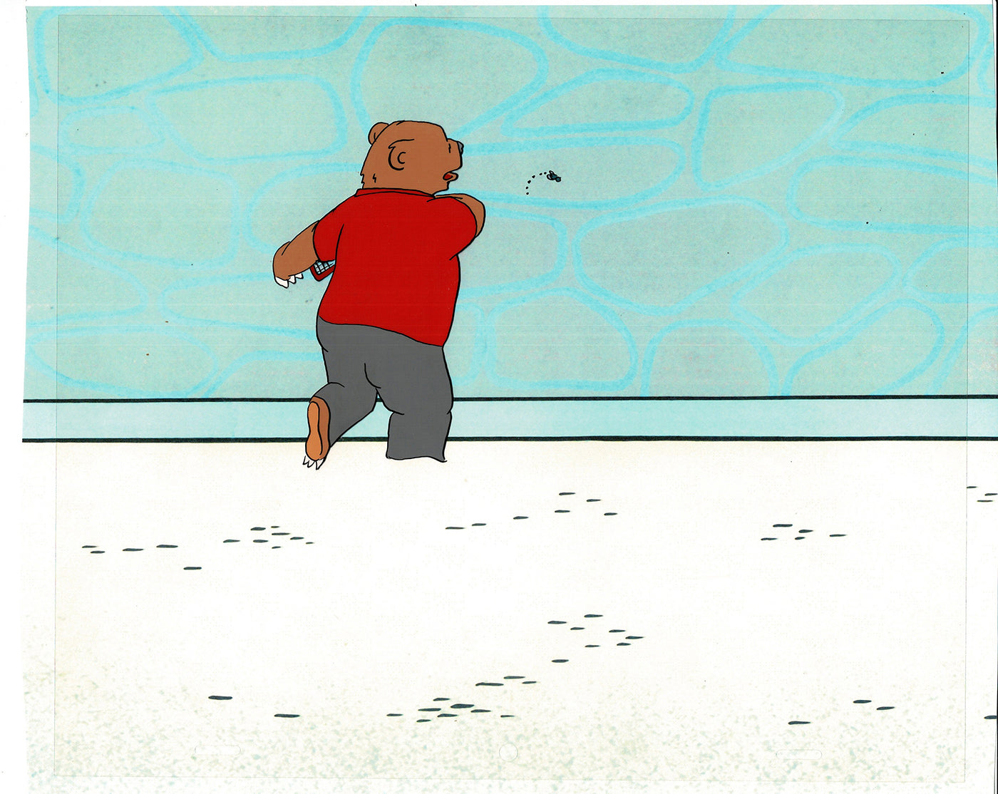 Bear and the Fly Cel and Drawing Production Animation Book by Paula Winter Cartoon by Daniel Ivanick 1985 A-28
