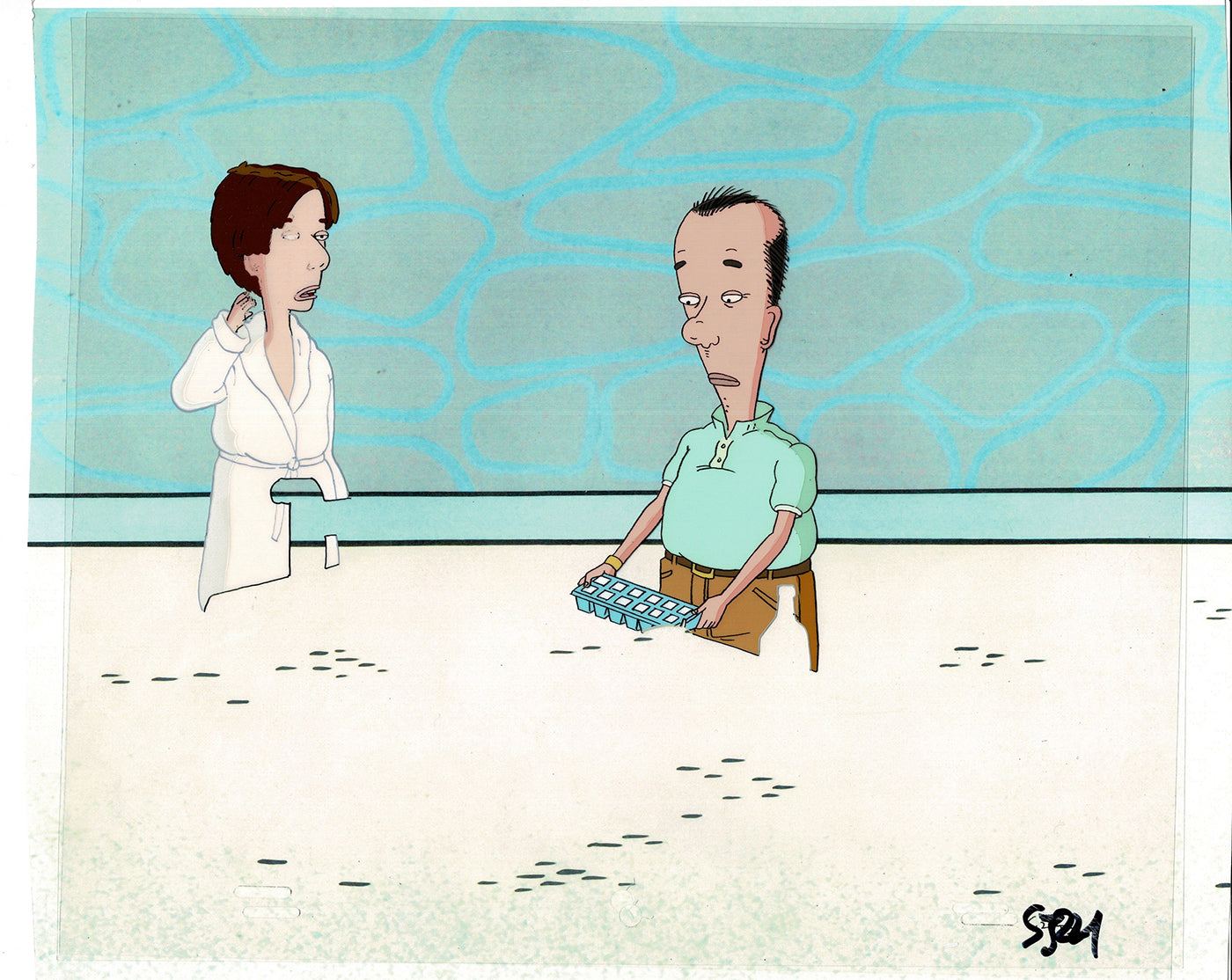 David Spade Production Cel and Drawing from Sammy Production TV Cartoon SNL Alum 2000 C-28