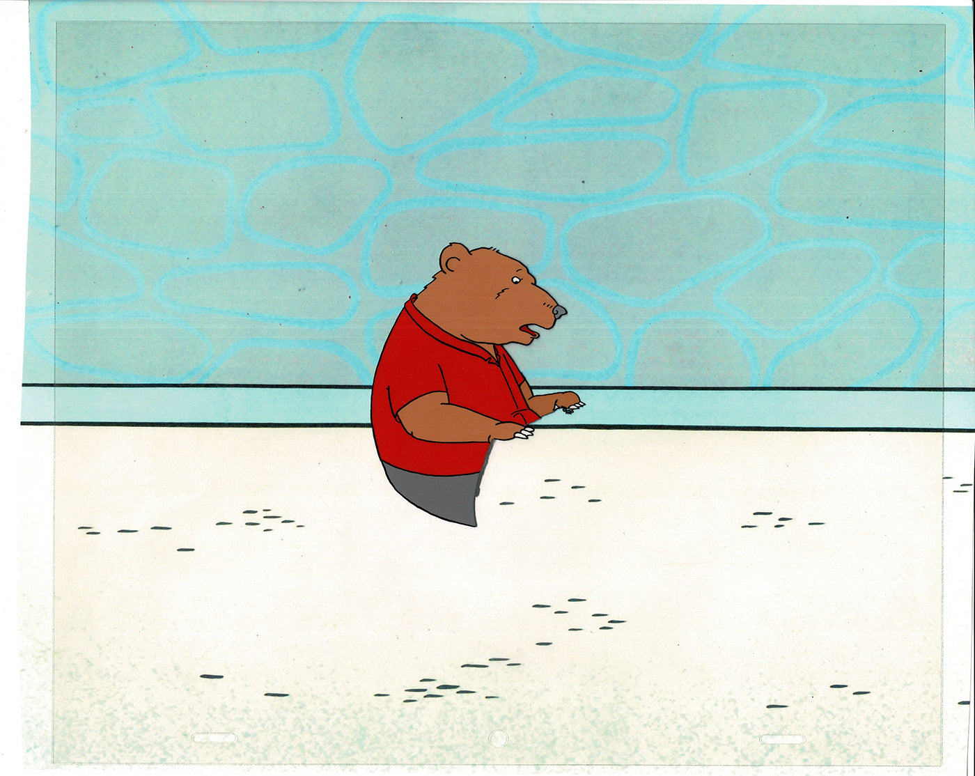 Bear and the Fly Cel and Drawing Production Animation Book by Paula Winter Cartoon by Daniel Ivanick 1985 B-28