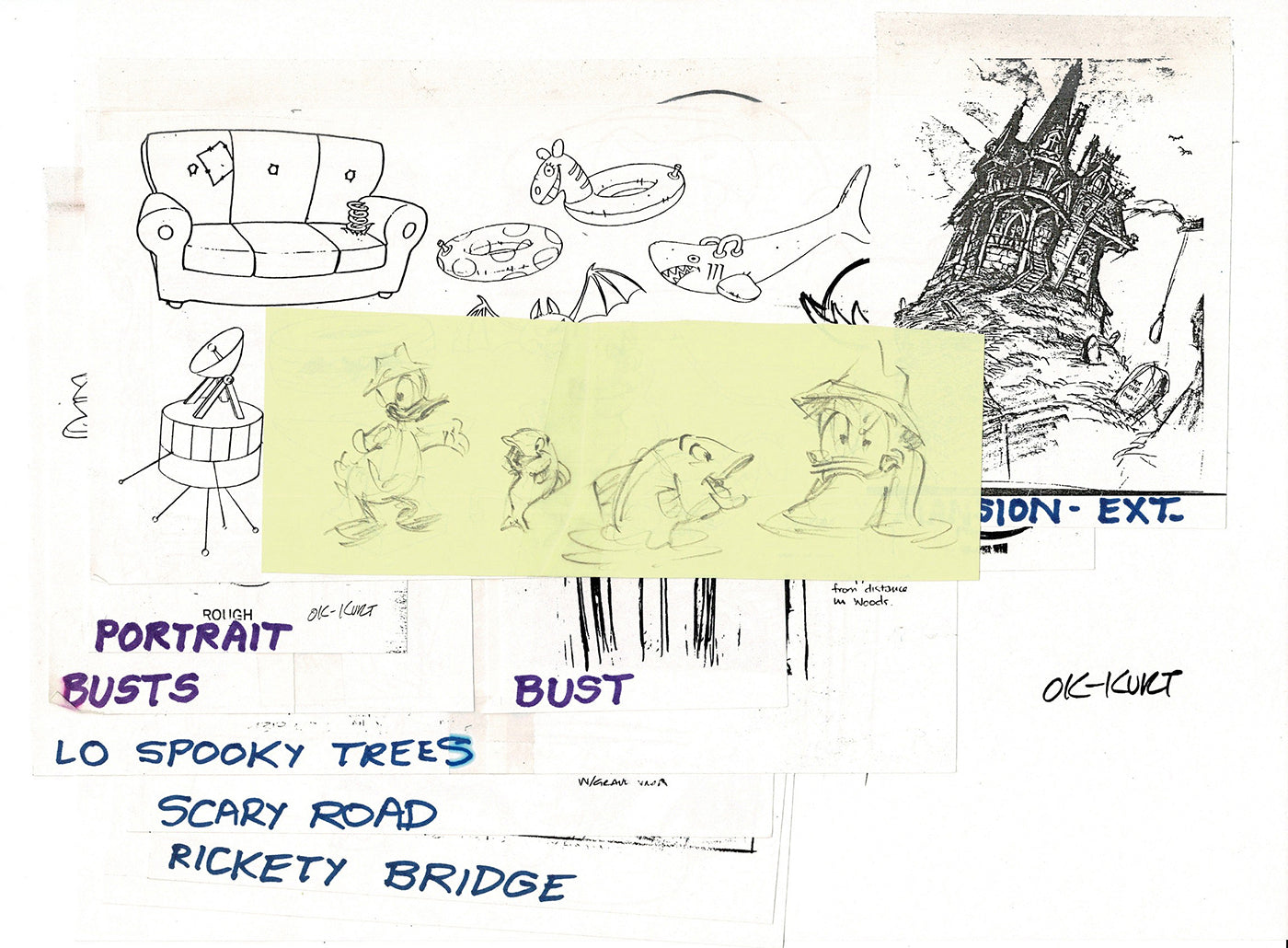 Ducktales Disney TV Production Model Copy Flipper from Animator Wendell Washer's Estate 1989 28