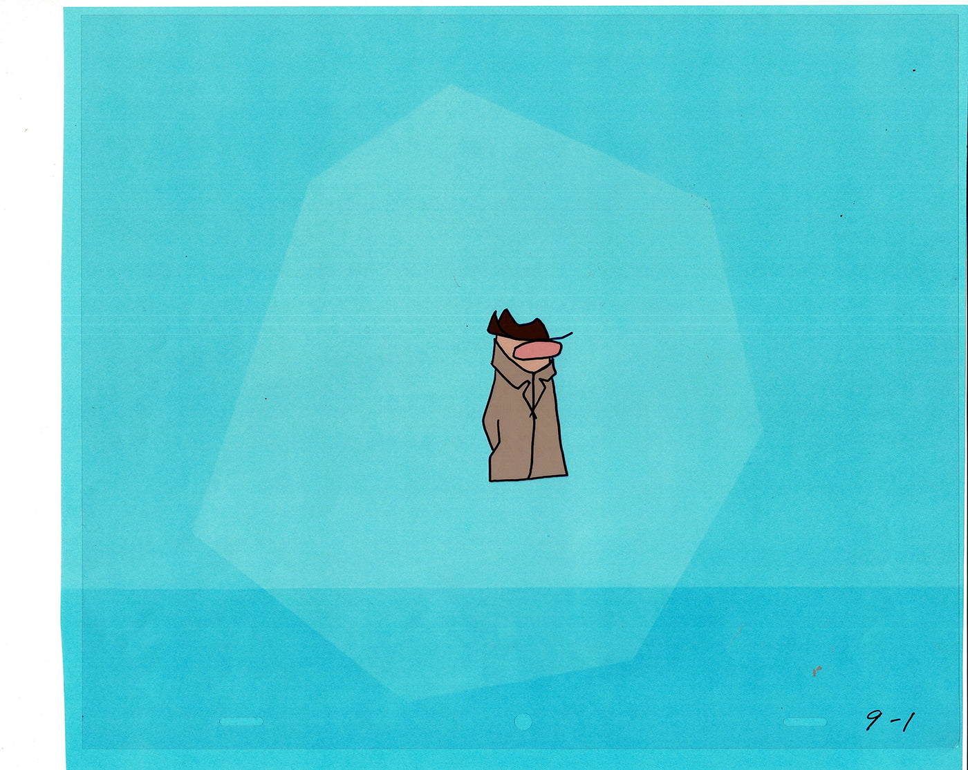 Sesame Street Cel and Drawing Detective Snake Production Cartoon The Coil Case Ivanick 1989 A-29
