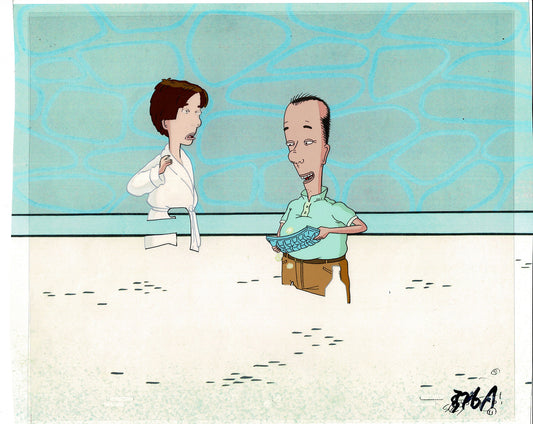 David Spade Production Cel and Drawing from Sammy Production TV Cartoon SNL Alum 2000 C-29