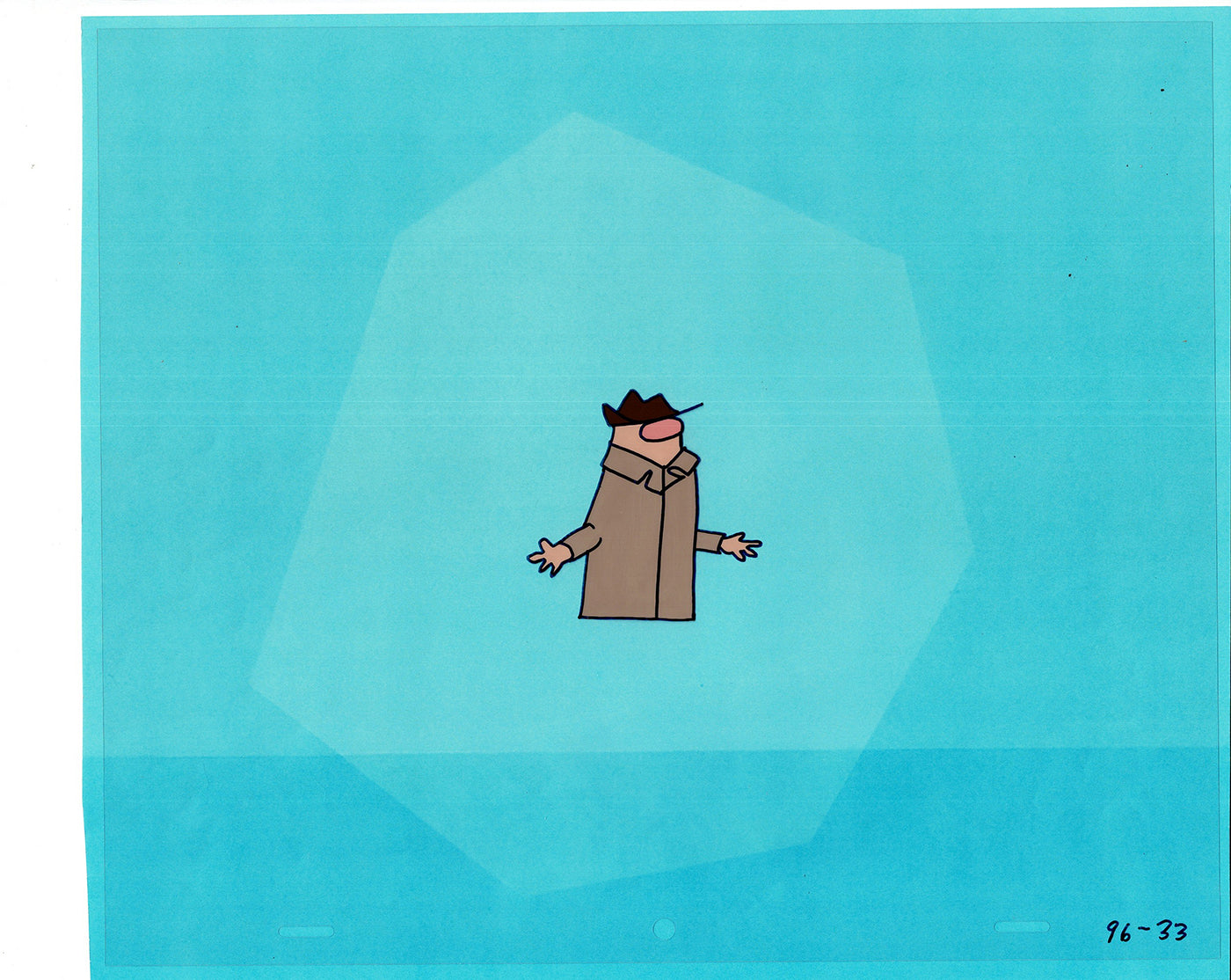 Sesame Street Cel and Drawing Detective The Heavyweight Production Cartoon Ivanick 1989 B-29