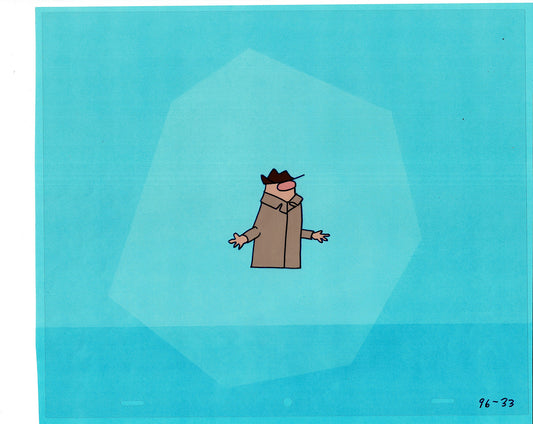 Sesame Street Cel and Drawing Detective The Heavyweight Production Cartoon Ivanick 1989 B-29
