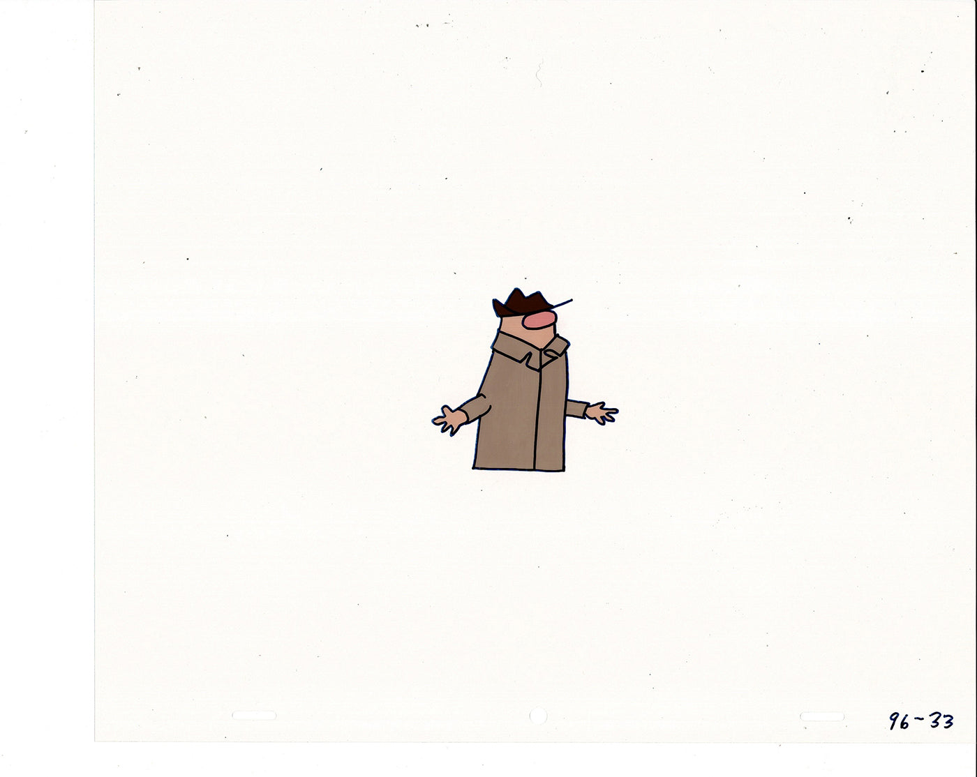 Sesame Street Cel and Drawing Detective The Heavyweight Production Cartoon Ivanick 1989 B-29