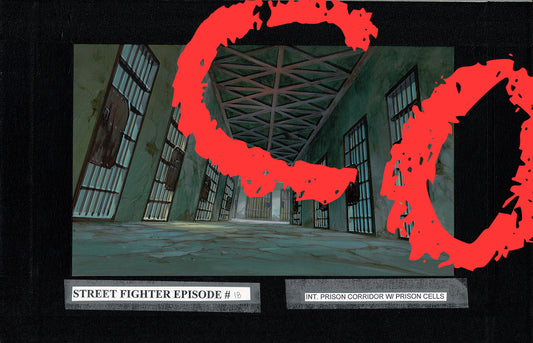 Street Fighter Hand Painted Background KEY Used to Make Cartoon Episode 1995-1997 Capcom A-2