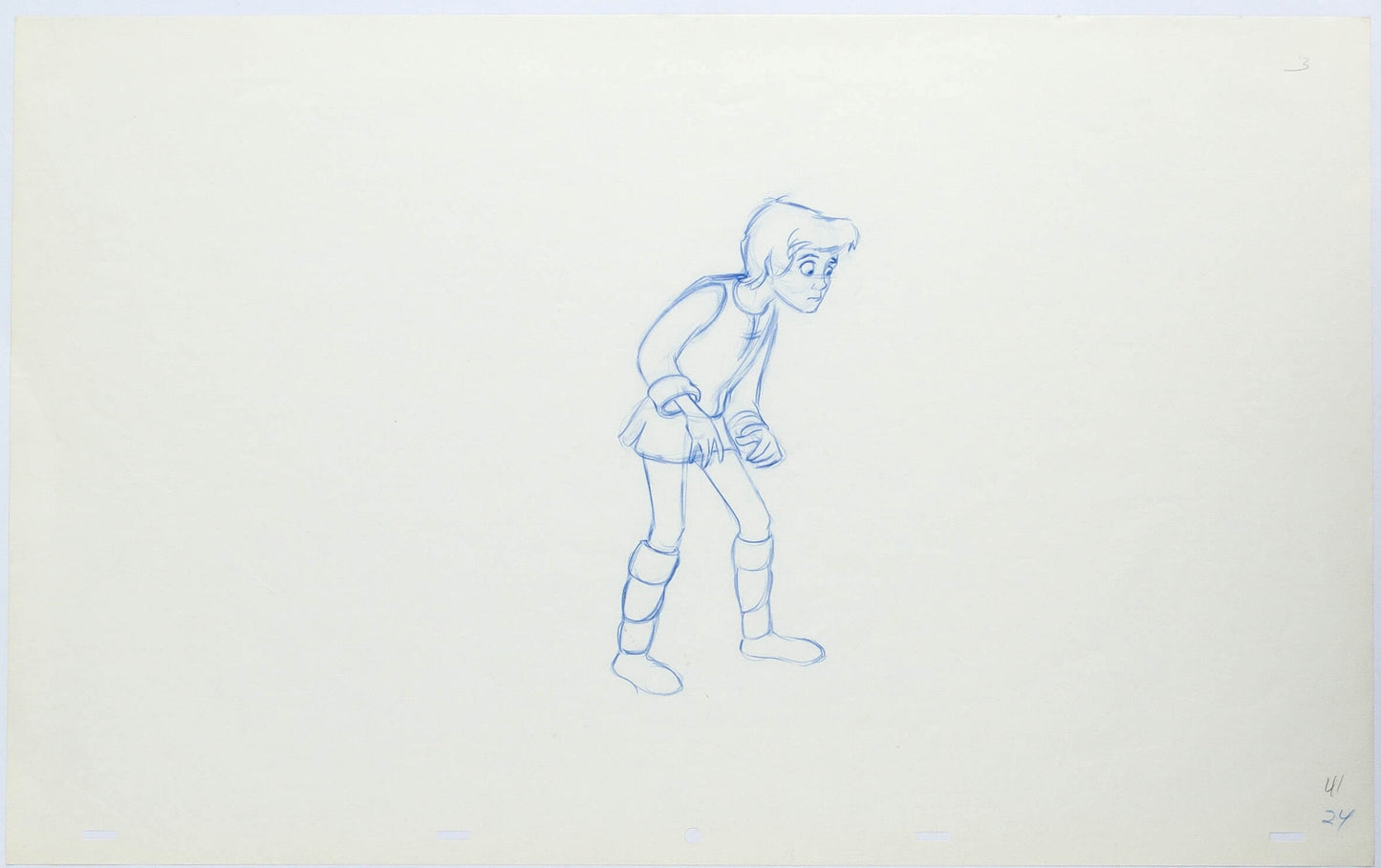 Black Cauldron 1985 TARAN Walt Disney 2 HUGE Production Animation Drawings L2