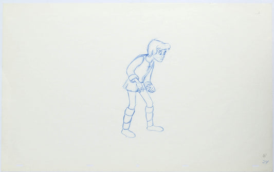 Black Cauldron 1985 TARAN Walt Disney 2 HUGE Production Animation Drawings L2