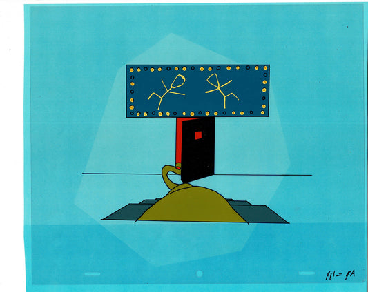 Sesame Street Cel and Drawing Detective Snake Production Cartoon The Coil Case Ivanick 1989 A-02