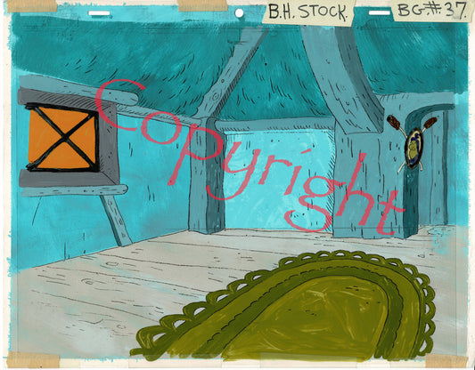 Broom Hilda Production Animation Background Fabulous Funnies from Filmation 1978 A-02