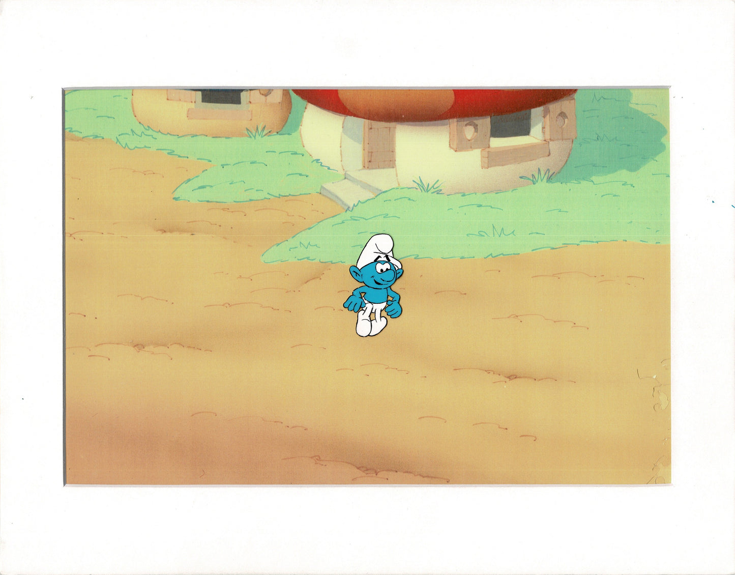 Smurfs Smurf Original Production Animation Cel Hanna Barbera 1980s m2