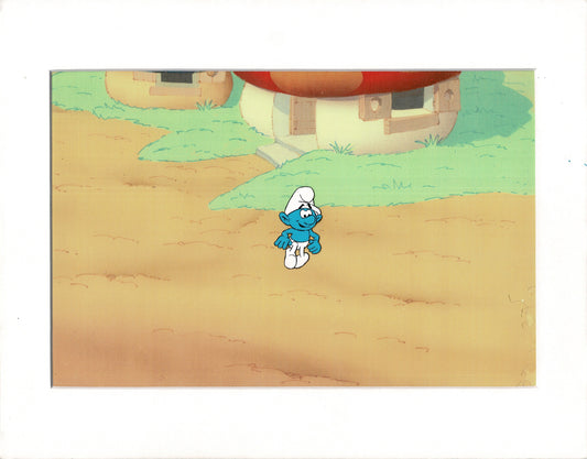 Smurfs Smurf Original Production Animation Cel Hanna Barbera 1980s m2
