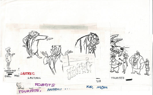 Ducktales Disney TV Production Model Copy Flipper from Animator Wendell Washer's Estate 1989 30
