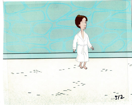 David Spade Production Cel and Drawing from Sammy Production TV Cartoon SNL Alum 2000 C-30
