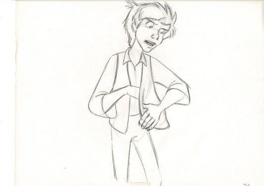 The Black Cauldron 1985 TARAN Walt Disney HUGE Original Production Animation Drawing A30