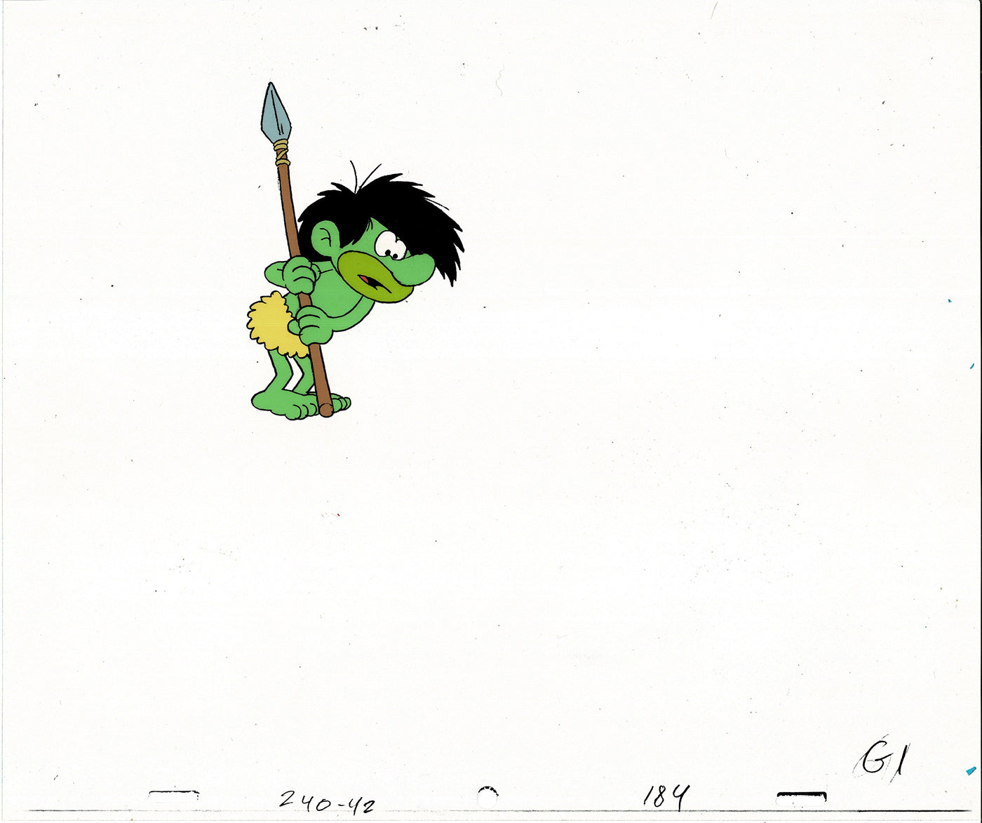 Smurfs Smurf PILOT Production Animation Cel Hanna Barbera 1981 See Below P30