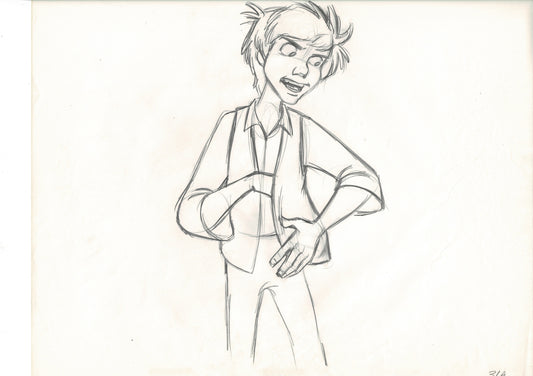 The Black Cauldron 1985 TARAN Walt Disney HUGE Original Production Animation Drawing A31a