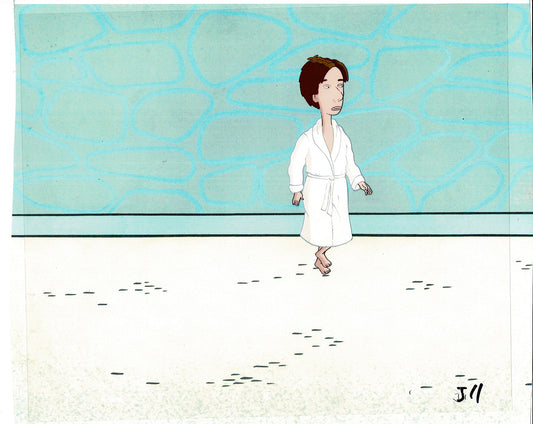 David Spade Production Cel and Drawing from Sammy Production TV Cartoon SNL Alum 2000 C-31