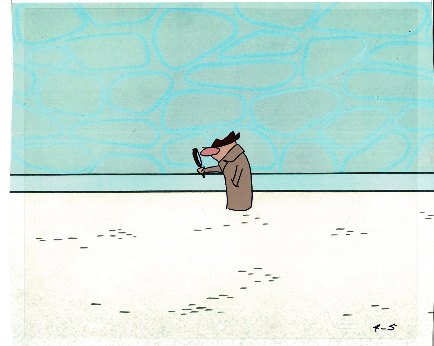 Sesame Street Cel and Drawing Detective Snake Production Cartoon The Coil Case Ivanick 1989 A-31