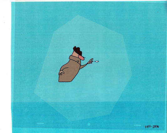 Sesame Street Cel and Drawing Detective The Heavyweight Production Cartoon Ivanick 1989 B-31