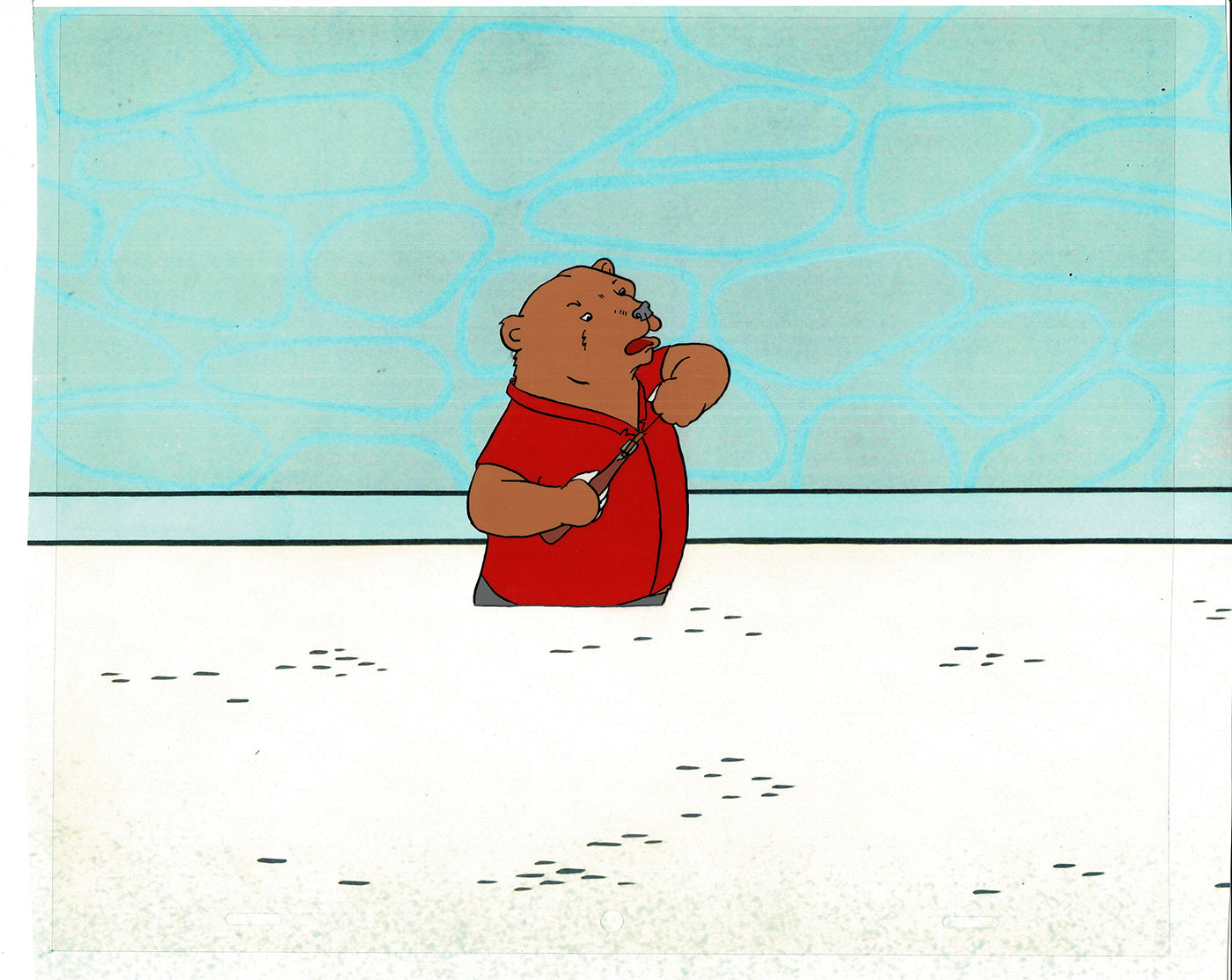 Bear and the Fly Cel and Drawing Production Animation Book by Paula Winter Cartoon by Daniel Ivanick 1985 B-32